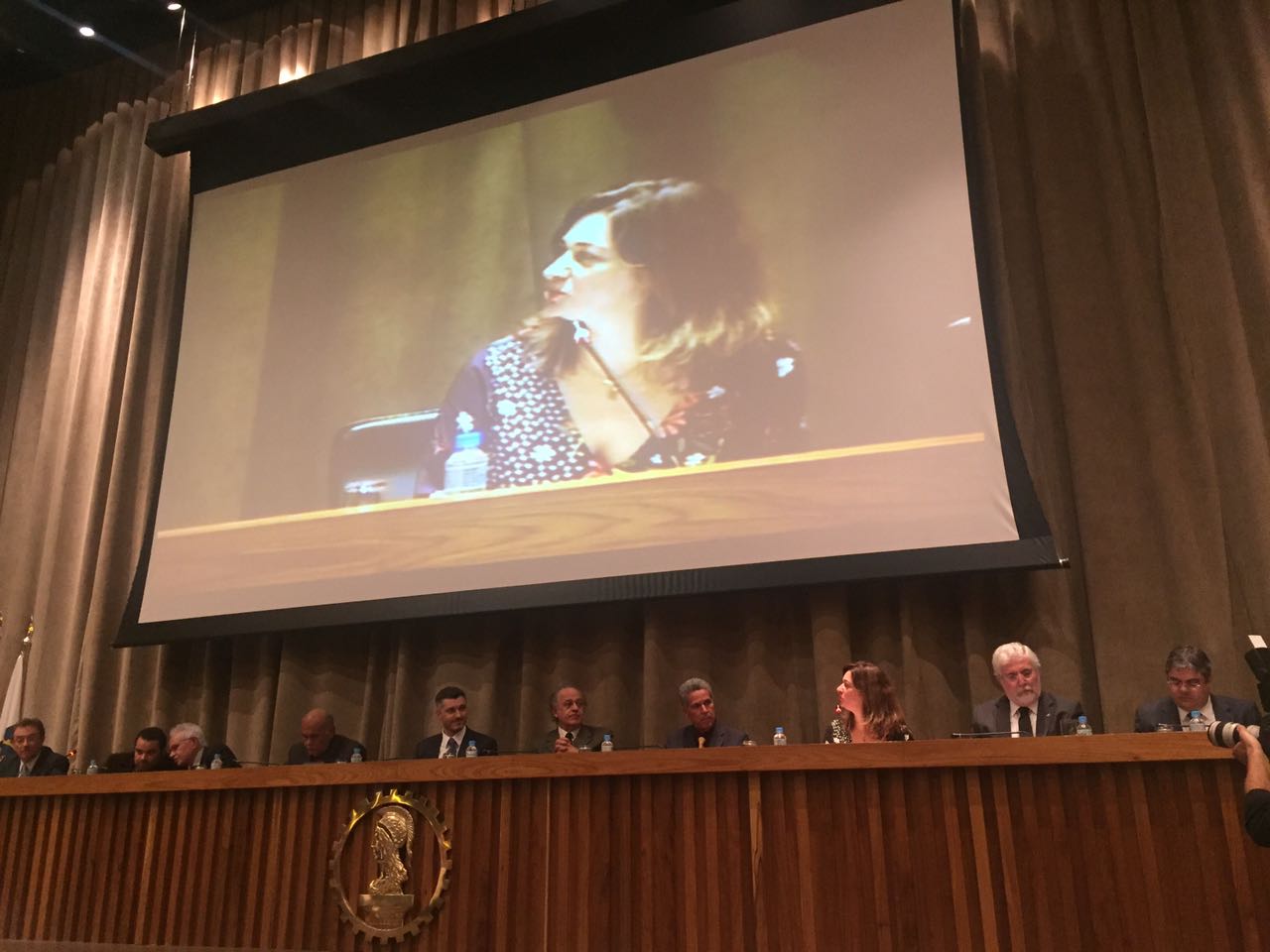 Professora Maria Alice Carraturi participa da sessão solene de posse do presidente do Crea-SP