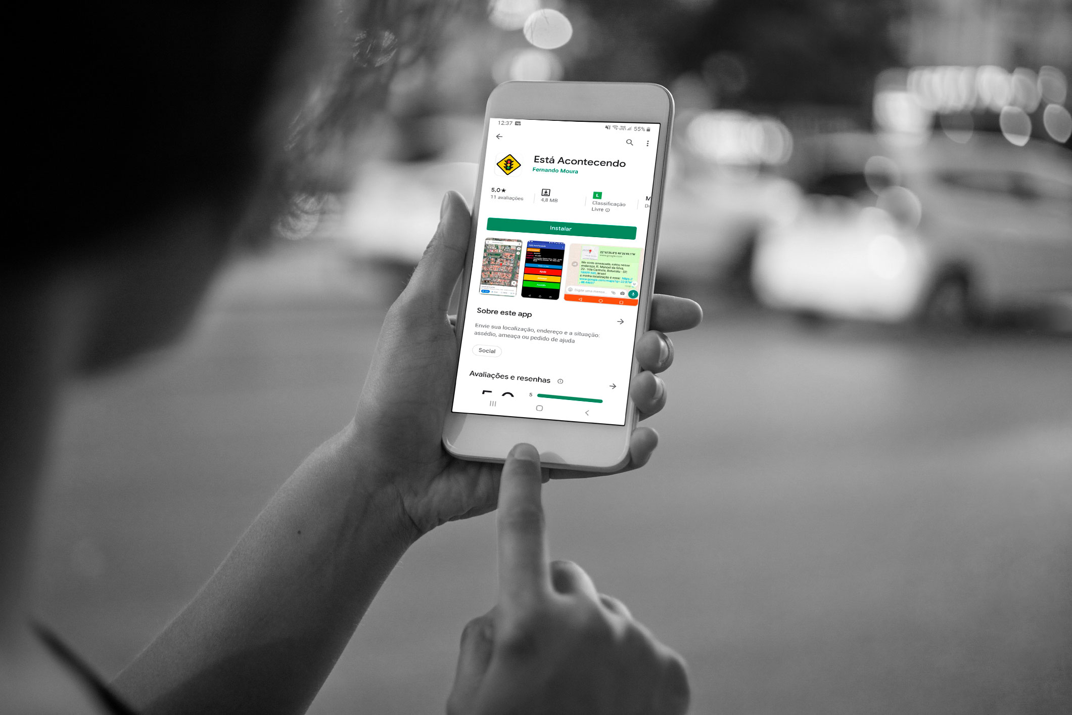 Aluno do polo de Botucatu desenvolve aplicativo para ajudar mulheres vítimas de violência 