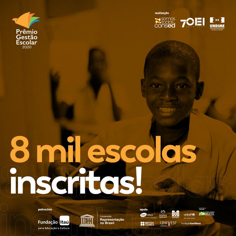 Prêmio Gestão Escolar 2020 tem recorde de inscrições 