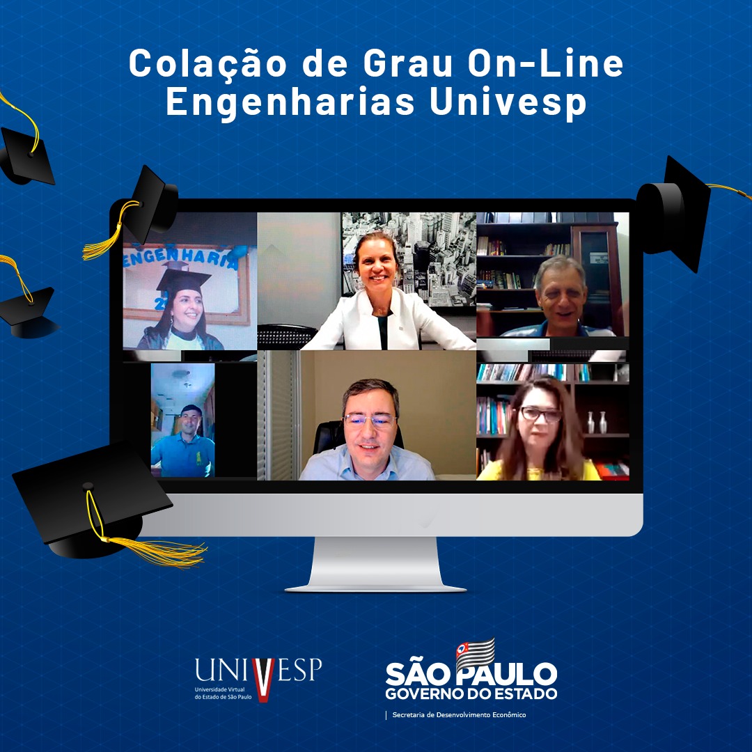 Univesp realiza colação on-line das turmas de Engenharia