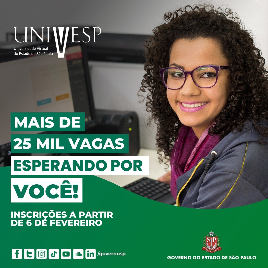Vestibular da Univesp oferece 4.590 vagas na capital