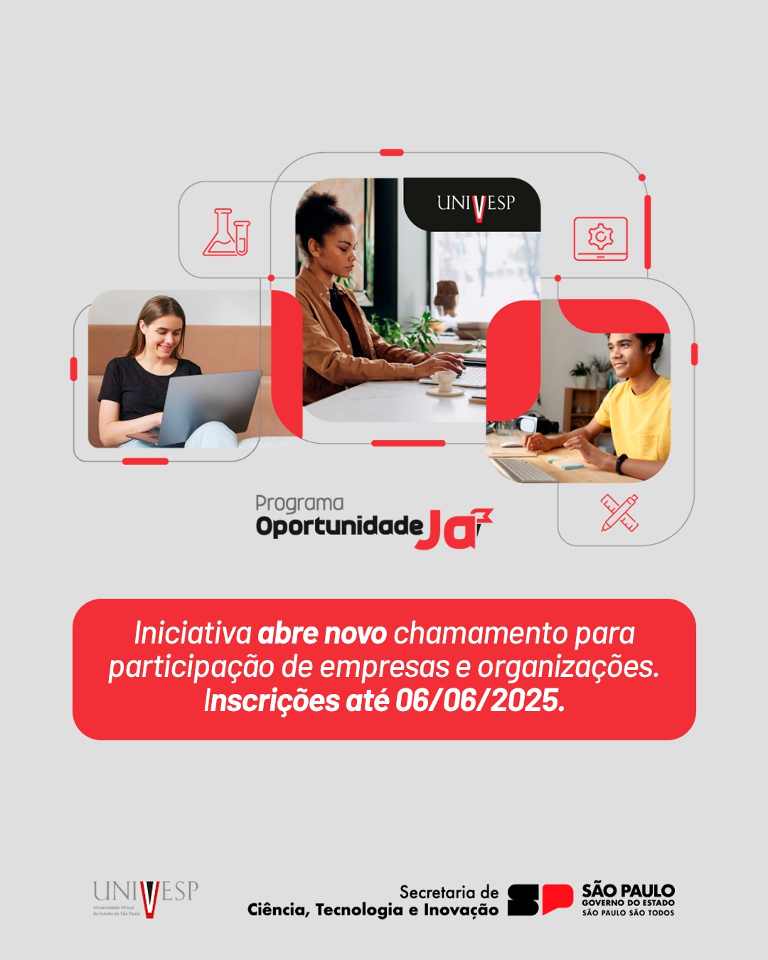 Programa Oportunidade Já abre novo chamamento público para empresas e organizações