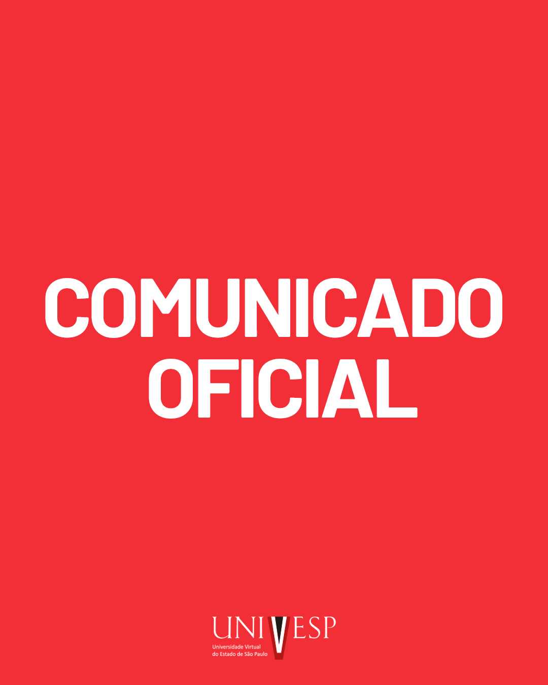 Comunicado Oficial Univesp- Novo Marco EaD